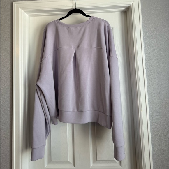 SPANX AirEssentials Crew Neck Top Lilac Color - Picture 8 of 11